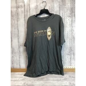 The Book of Mormon Men's T-Shirt Short Sleeve Graphic Print Black XL